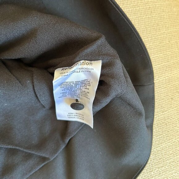 NEW Reformation Auli Halter Top Sz2 Black - Picture 9 of 10